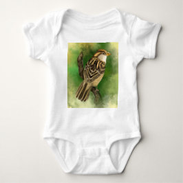 Sparrow Baby Bodysuit Beautiful Liuttle Bird Baby Strampler