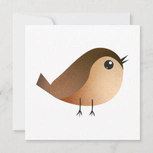 Sparrow Bird-Cartoon Ankündigung