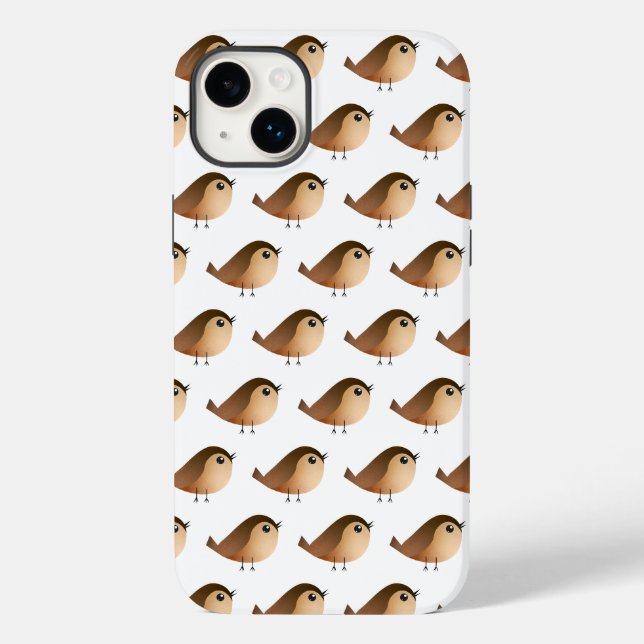 Sparrow Bird-Cartoon Case-Mate iPhone Hülle (Rückseite)