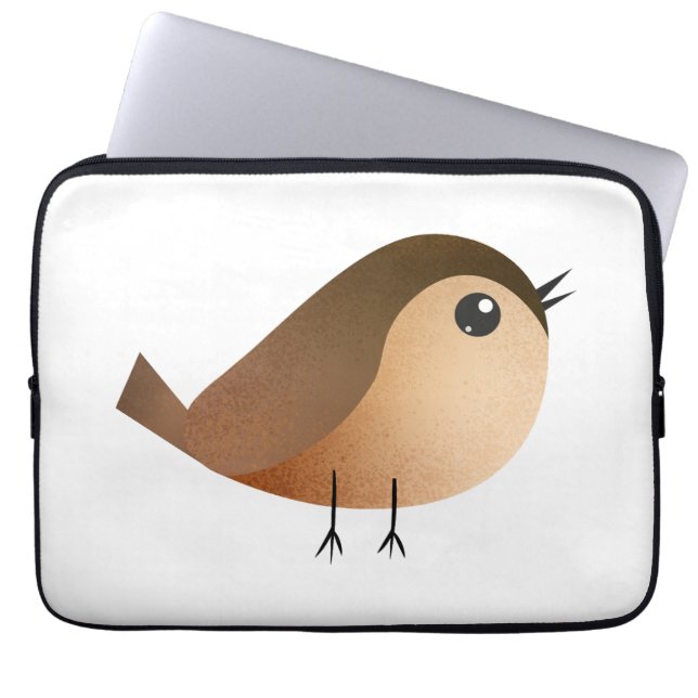 Sparrow Bird-Cartoon Laptopschutzhülle (Vorderseite)