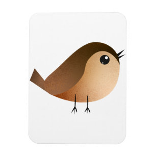 Sparrow Bird-Cartoon Magnet