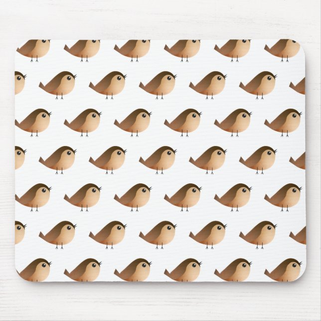 Sparrow Bird-Cartoon Mousepad (Vorne)