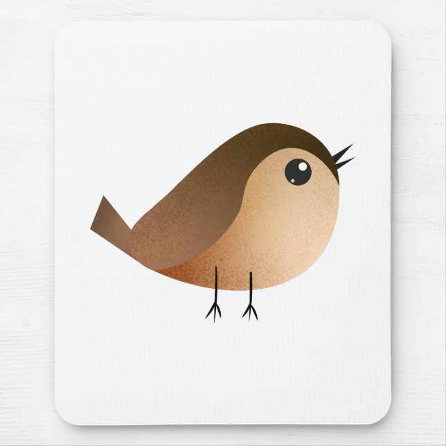 Sparrow Bird-Cartoon Mousepad (Vorne)