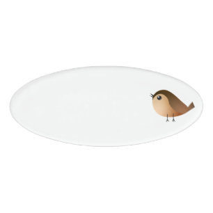 Sparrow Bird-Cartoon Namenschild
