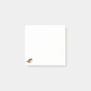 Sparrow Bird-Cartoon Post-it Klebezettel