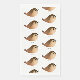 Sparrow Bird-Cartoon Serviette