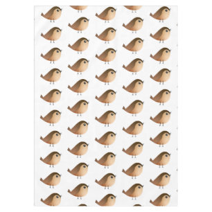 Sparrow Bird-Cartoon Tischdecke