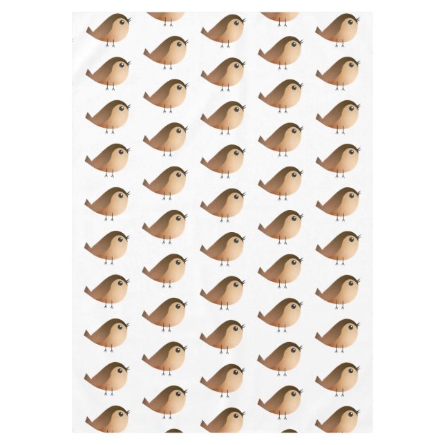 Sparrow Bird-Cartoon Tischdecke (Vorderseite)