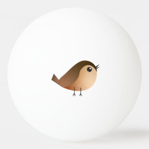 Sparrow Bird-Cartoon Tischtennisball