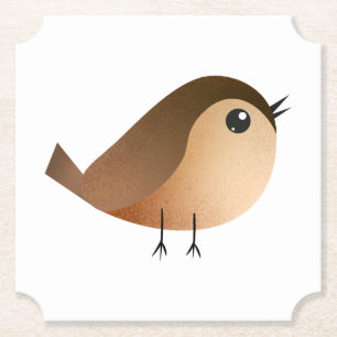 Sparrow Bird-Cartoon Untersetzer