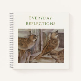 Sparrow Bird Notebook | Nature Journal Gift | NZ Notizbuch