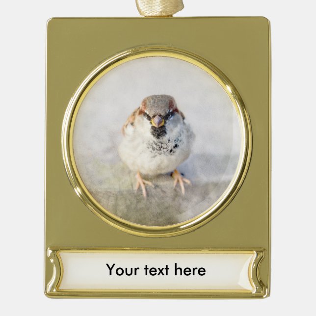 Sparrow - Der Krieger Banner-Ornament Gold (Vorderseite)