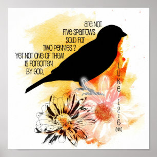 Sparrow Not Forgotten Canvas Print Poster