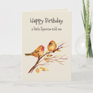 Sparrow Personality Fun Geburtstag Karte