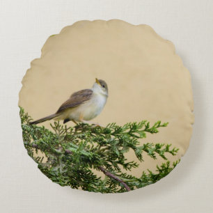 Sparrow Rundes Kissen