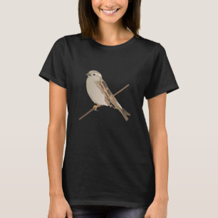 Sparrow-Vogel auf Twig T-Shirt