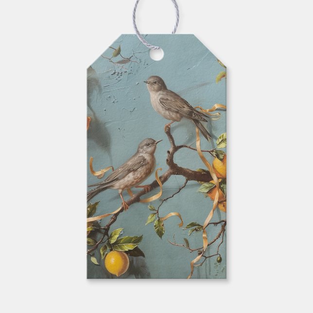 Sparrows - Gift-Tags Geschenkanhänger (Vorderseite)