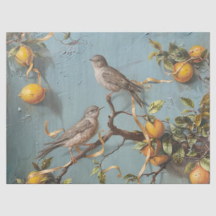 Sparrows - Ölabyrinthpapier Seidenpapier