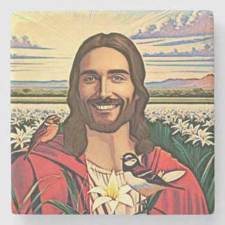 Sparrows und Lilies Steinuntersetzer