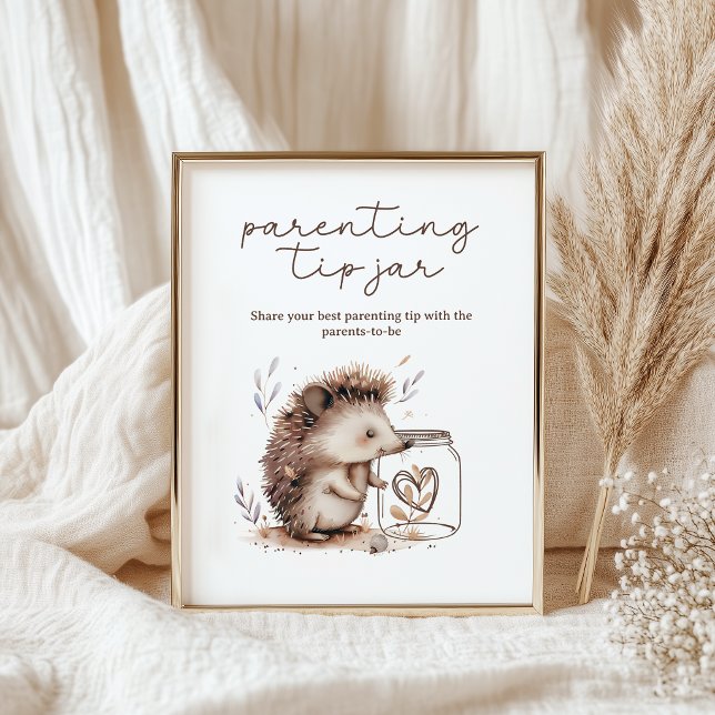 Sparschwein-Eltern-Tipp-Topf Baby Shower Schild (Von Creator hochgeladen)