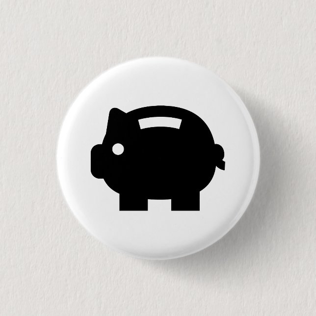 'Sparschwein'-Piktogramm-Taste Button (Vorderseite)