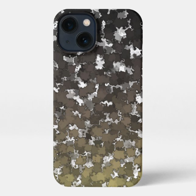 Sparse Blätter Camouflage iPhone Case iPhone Hülle (Rückseite)