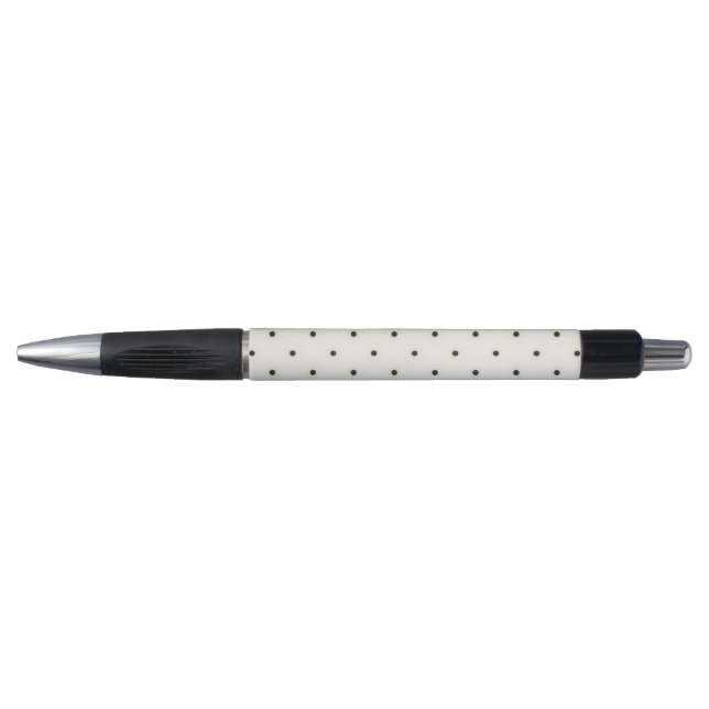 Sparse Polka Dots auf antikem Weiß Kugelschreiber (Vorderseite)