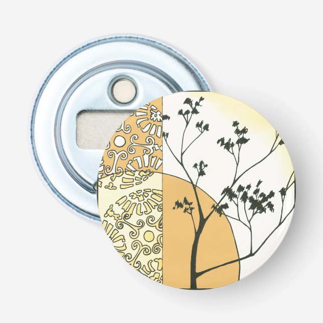 Sparse Tree Silhouette von Megan Meagher Flaschenöffner (Vorderseite)