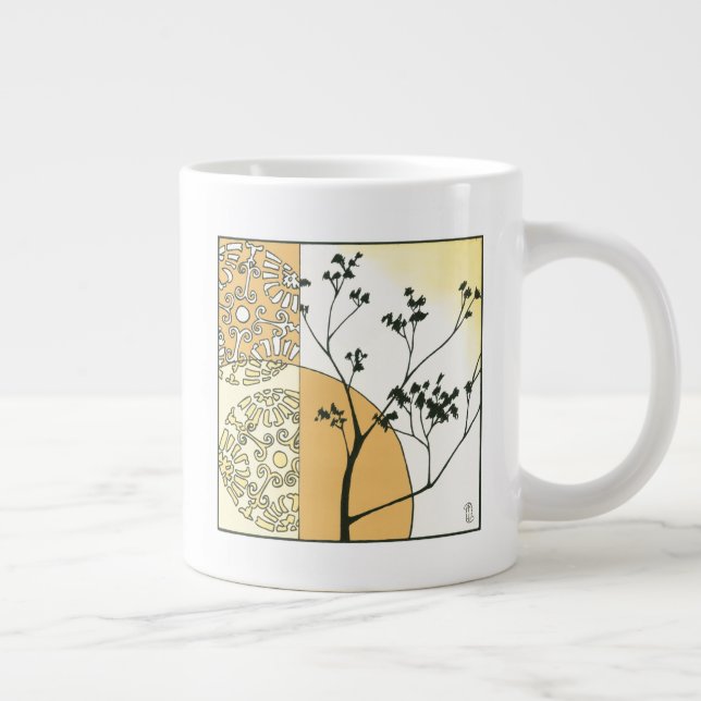 Sparse Tree Silhouette von Megan Meagher Jumbo-Tasse (Rechts)