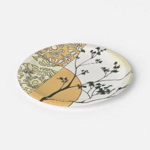 Sparse Tree Silhouette von Megan Meagher Pappteller