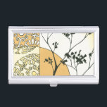 Sparse Tree Silhouette von Megan Meagher Visitenkarten Etui<br><div class="desc">Ein spärlicher Baum greift in diesem Stück durch Meagan Meagher ans Licht. Die Silhouette verleiht dem Gemälde ein Spuk Ambiente,  auch wenn Gelb und Orange eine Helligkeit und Helligkeit vermitteln.</div>