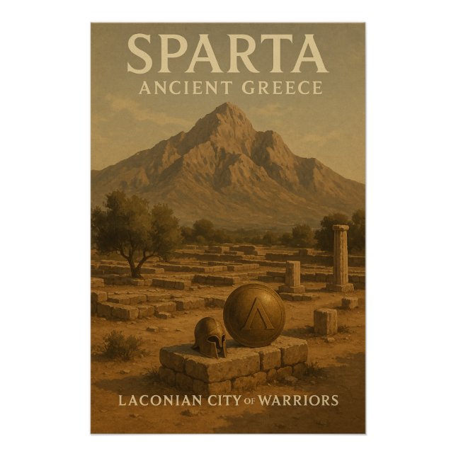 Sparta — Antikes Griechenland Poster (Vorderseite)