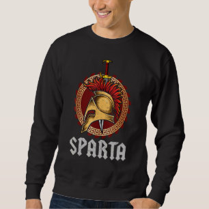 Sparta Helmet Spartan Shield und Schwert Griechenl Sweatshirt
