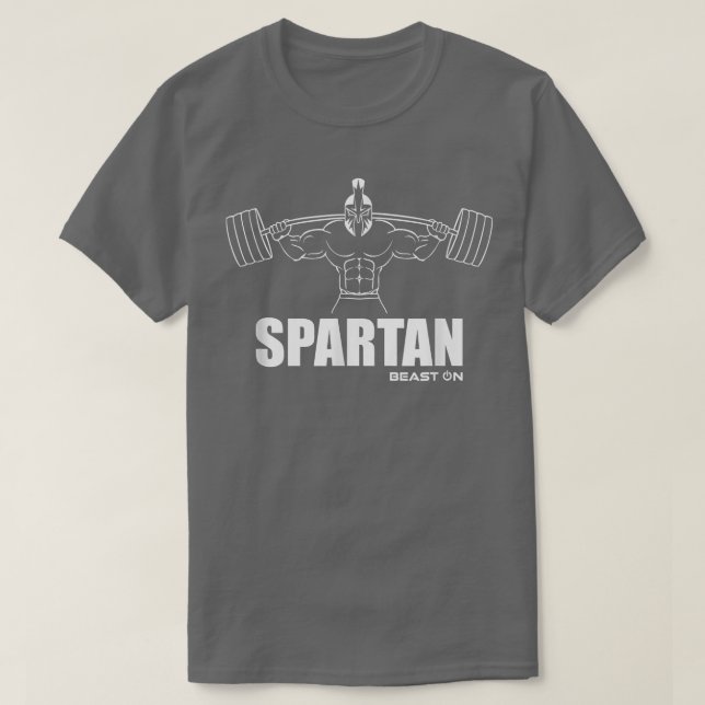 Spartan Beast on Gym Motivation Fitness Sa T-Shirt (Design vorne)