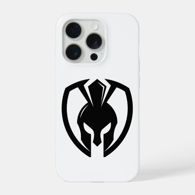 Spartan-Helm iPhone 15 Pro Hülle | (Rückseite)
