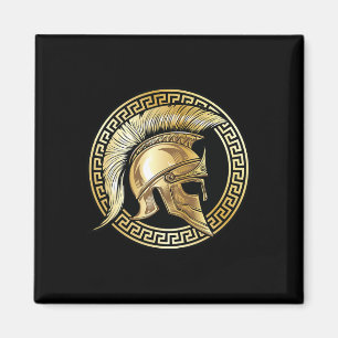 Spartan Helmet Gold Gladiator Sparta Griechisches  Magnet