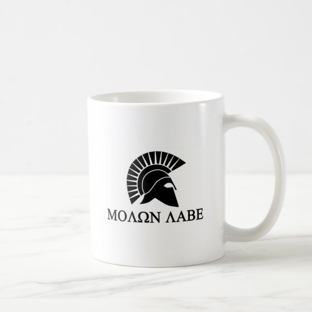 Spartan Helmet Molon Labe Kaffeetasse (Rechts)