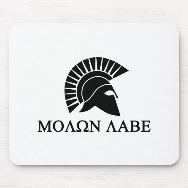 Spartan Helmet Molon Labe Mousepad (Vorne)