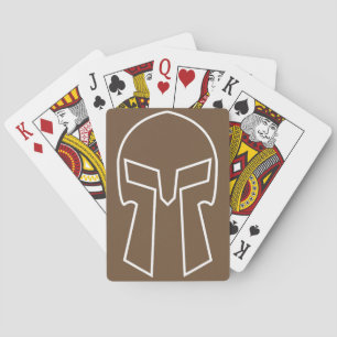 Spartan Helmet - Spielkarten, Standard Index fac Spielkarten