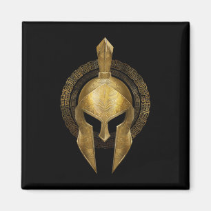Spartan Helmet Warrior Gold Gladiator Sparta Griec Magnet
