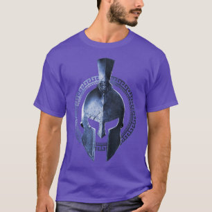Spartan Helmet Warrior Sparta Gladiator Work T-Shirt