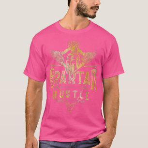 Spartan Hustle Gold Griechischer Helm Gym Sparta G T-Shirt