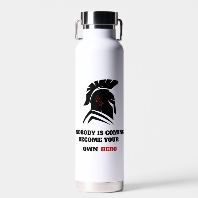Spartan-Krieger-Gym-Motivation  Trinkflasche (Vorne)