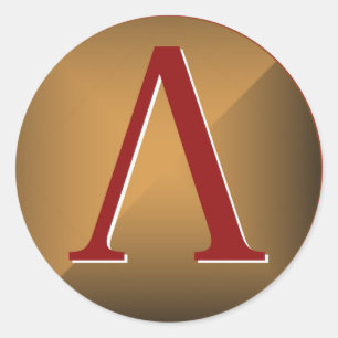 Spartan Lambda Shield Runder Aufkleber