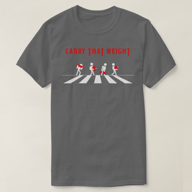 Spartan OCR Abbey Road Crossing ry dieses Gewicht T-Shirt (Design vorne)