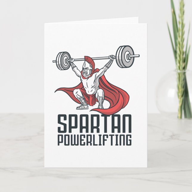 SPARTAN POWERLIFTING KARTE (Vorderseite)