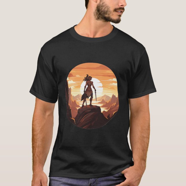 Spartan Queen - ein Krieger, der im Rüstung Wieldi T-Shirt (Vorderseite)