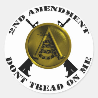 SPARTAN SHIELD UND GADSEN SNAKE RUNDER AUFKLEBER