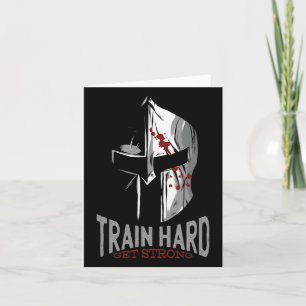 Spartan Sparta Helmet Gym Motivation Gift Karte