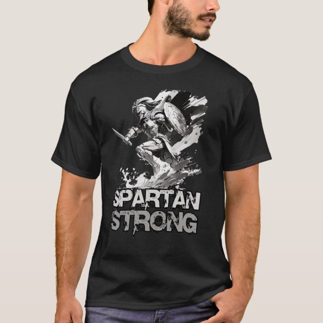Spartan Strong. Größter Spartan in der Geschichte. T-Shirt (Vorderseite)